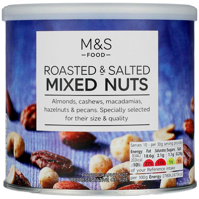 M&S Roasted & Salted Mixed Nuts   300g GOODS M&S   