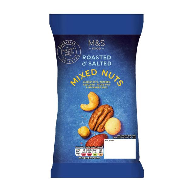 M&S Roasted & Salted Mixed Nuts   175g