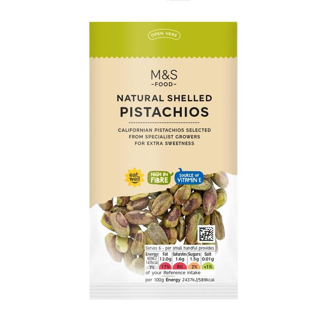 M&S Natural Shelled Pistachios   150g GOODS M&S   