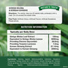 Nature's Truth Ginkgo Biloba and Korean Ginseng supplement 60 tablets, UK version