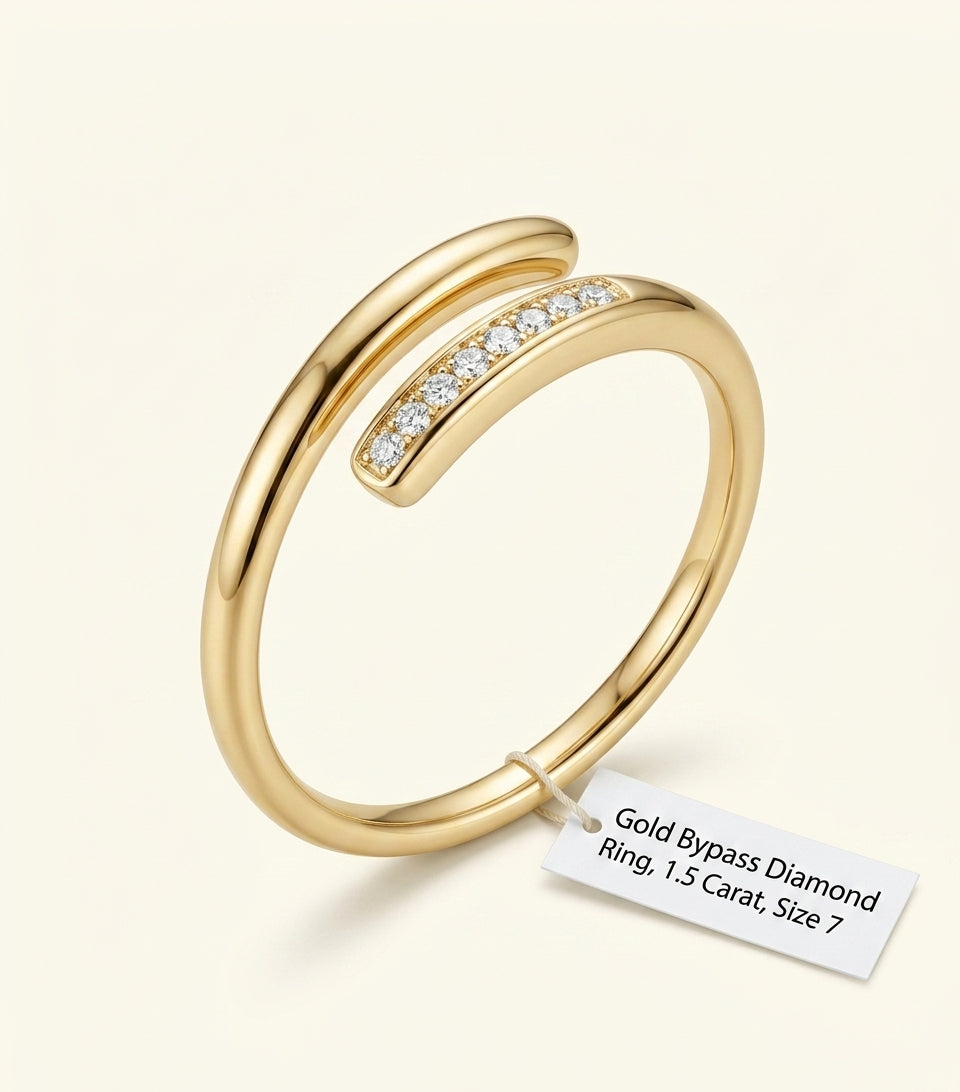 Cartier Juste Un Clou yellow gold diamond ring - British product