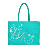 Fortnum's decorative teapot tote bag cotton jute, UK version