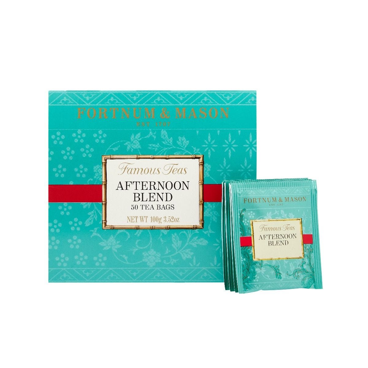 Fortnum's Afternoon Blend tea 50 tea bags 100g, British product