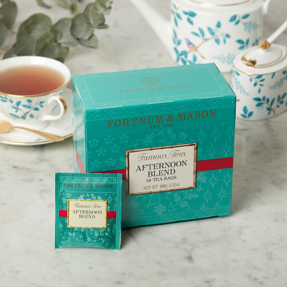 Fortnum's Afternoon Blend tea 50 tea bags 100g, British product
