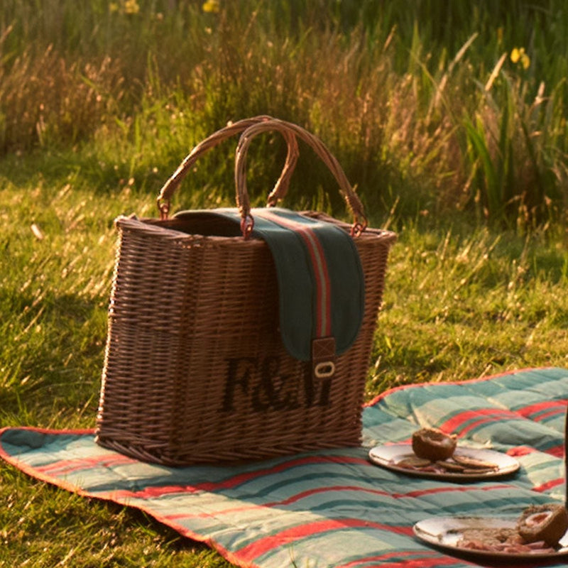 Fortnum's Hamper Tote with Waterproof Picnic Blanket, imported from the UK