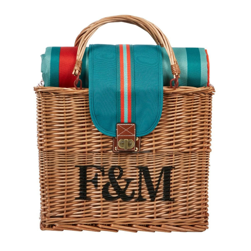Fortnum's Hamper Tote with Waterproof Picnic Blanket, imported from the UK