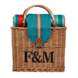 Fortnum's Hamper Tote with Waterproof Picnic Blanket, imported from the UK