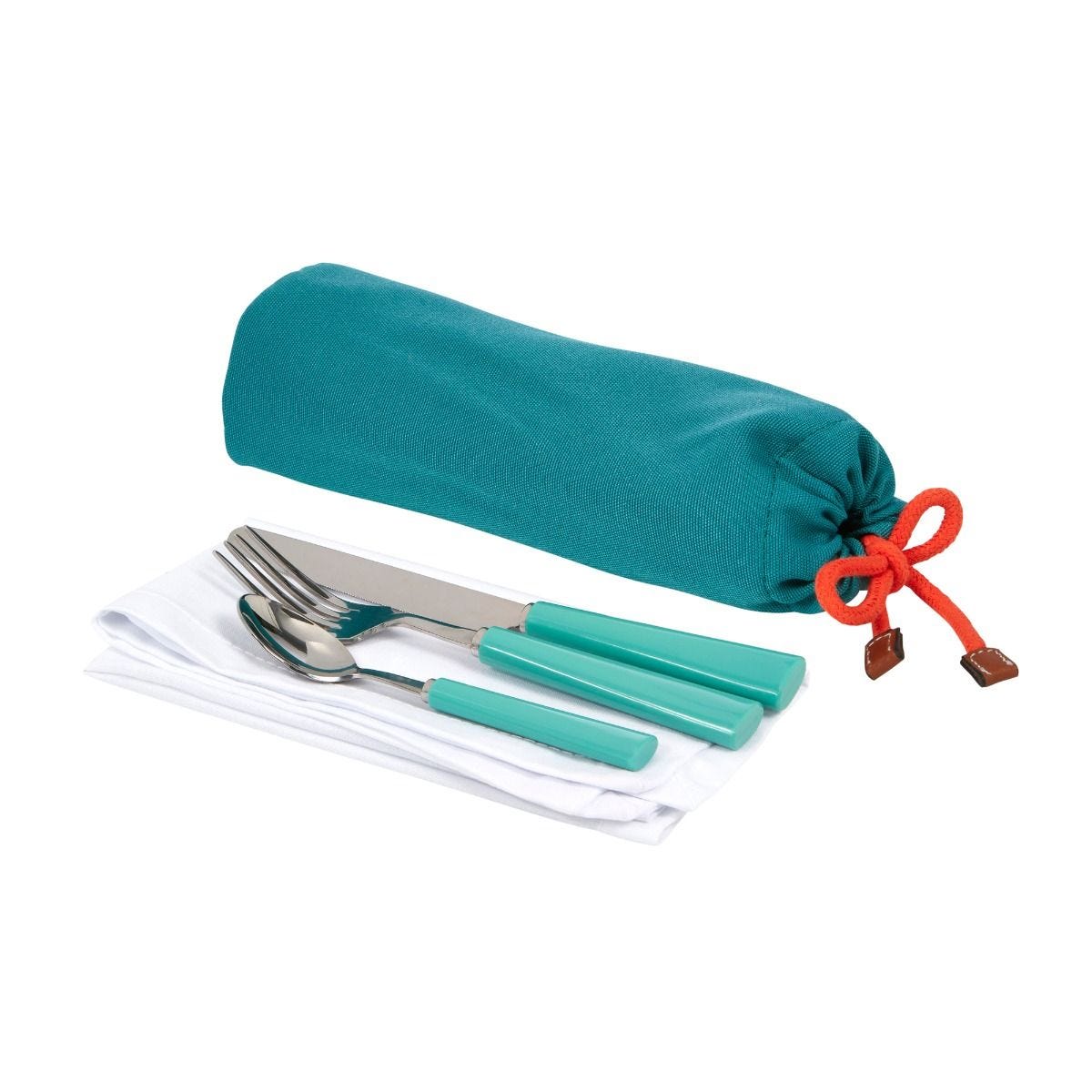 Fortnum's cutlery roll 25cm, stainless steel picnic set, UK version
