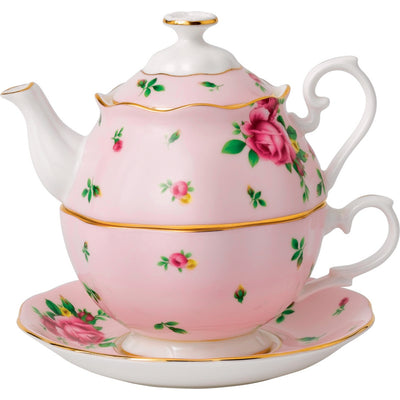 selfridges Royal Albert New Country Roses Pink Tea for One Set, 490ml- Buy online at McGrocer