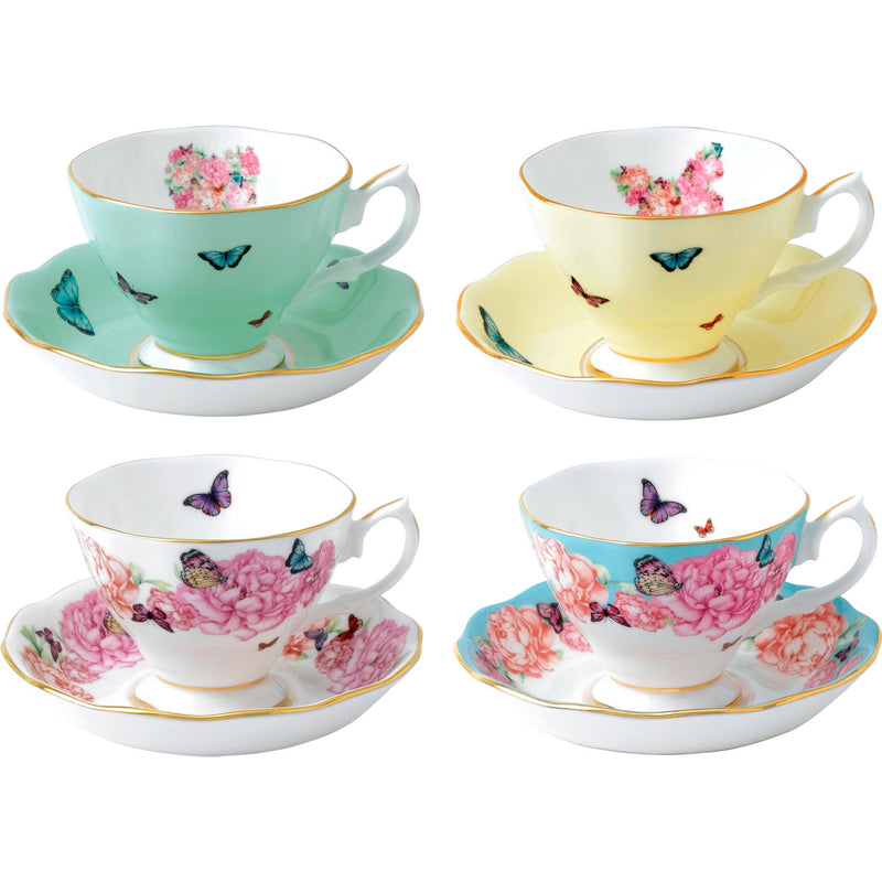 Royal Albert Miranda Kerr friendship teacup set of four (British brand)