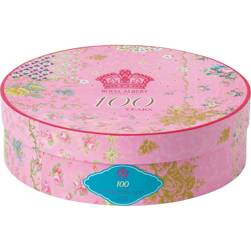 Royal Albert 100 years 5-piece mug set, imported from the UK