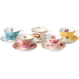 Royal Albert cup and saucer set 100 years 5-piece (British brand)