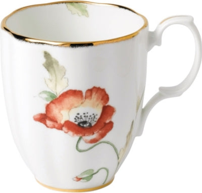 Royal Albert poppy mug 1970s design 400ml, imported from the UK