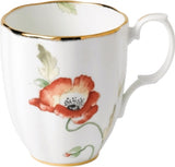 Royal Albert poppy mug 1970s design 400ml, imported from the UK
