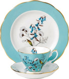 Royal Albert 3-piece tea set 1950s design fine bone china, UK version