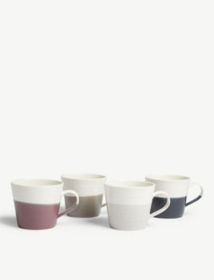 Royal Doulton Coffee Studio porcelain mug set of four, UK version