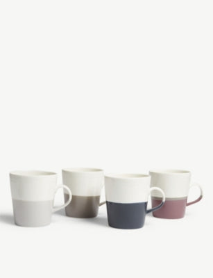 Royal Doulton grande porcelain mug set of four, imported from the UK