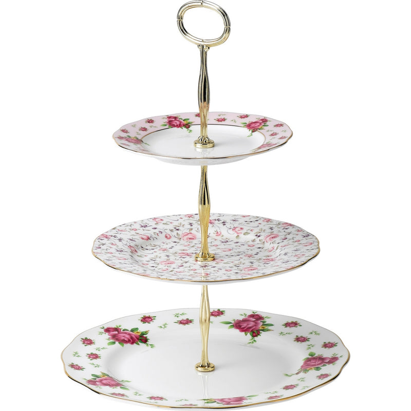 Royal Albert New Country Roses cake stand (British brand)