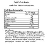 Welch's fruit snacks mixed fruit 80 pouches (British brand)