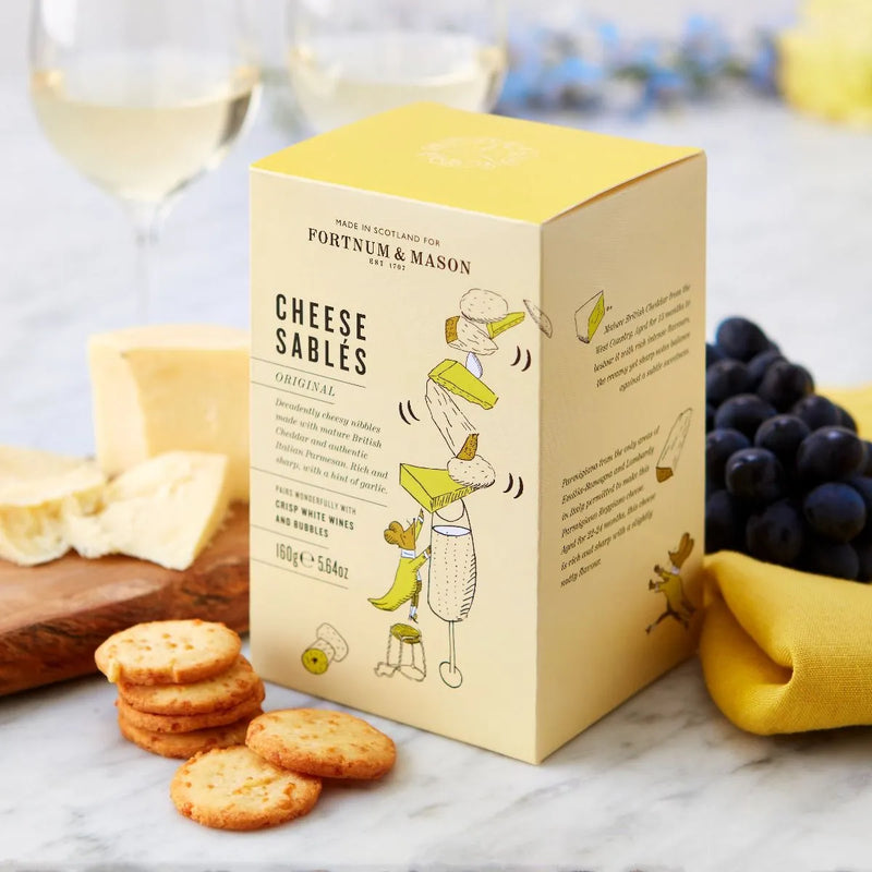 Fortnum's Original cheese sables 160g, imported from the UK