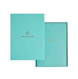 Fortnum's leather A5 address book, Eau de Nil (British brand)
