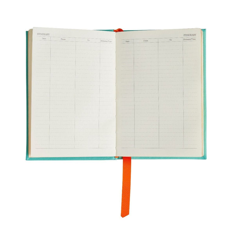 Fortnum's Eau de Nil leather travel journal, imported from the UK
