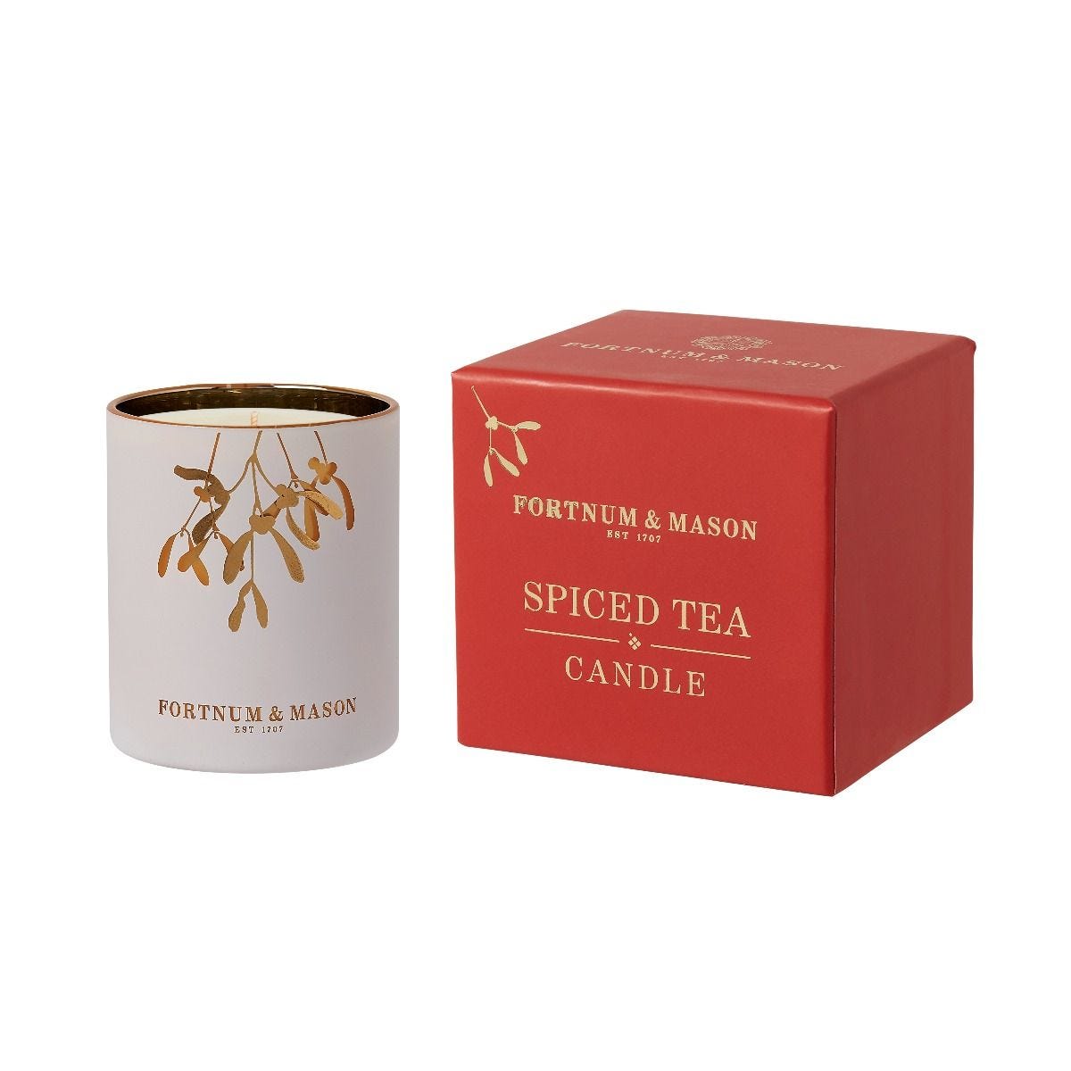 Fortnum's Christmas spiced tea votive candle 70g, imported from the UK