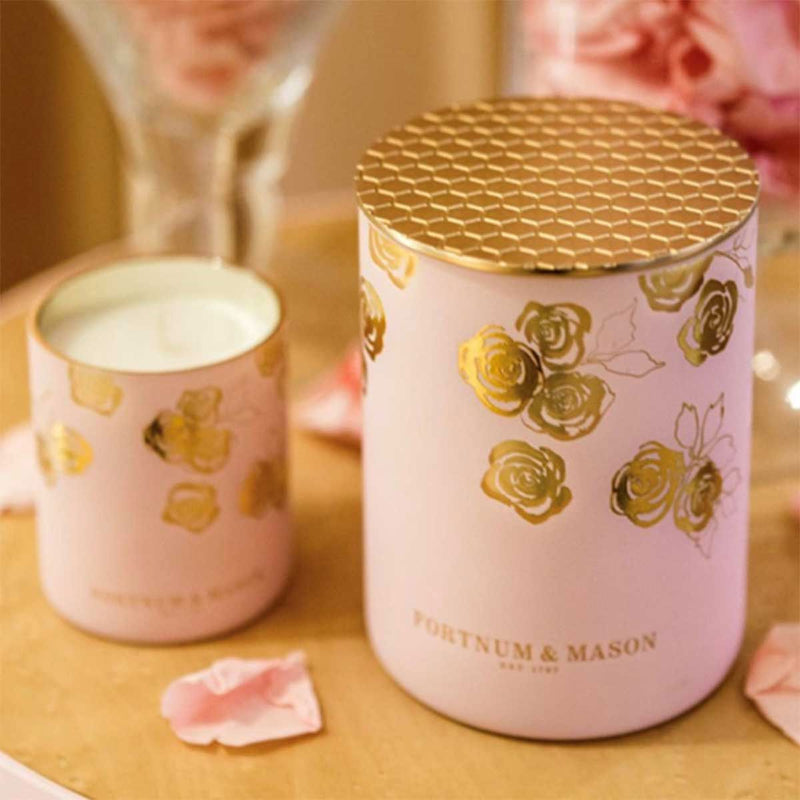 Fortnum's Four Seasons rose petal candle 330g, UK version