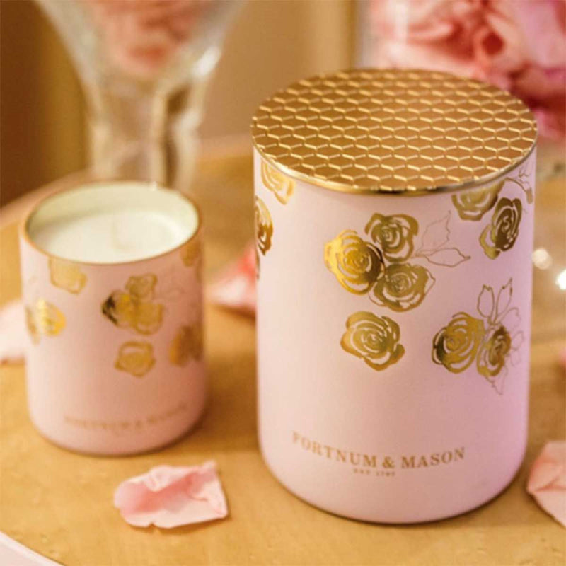 Fortnum's rose petal votive candle 75g, UK version