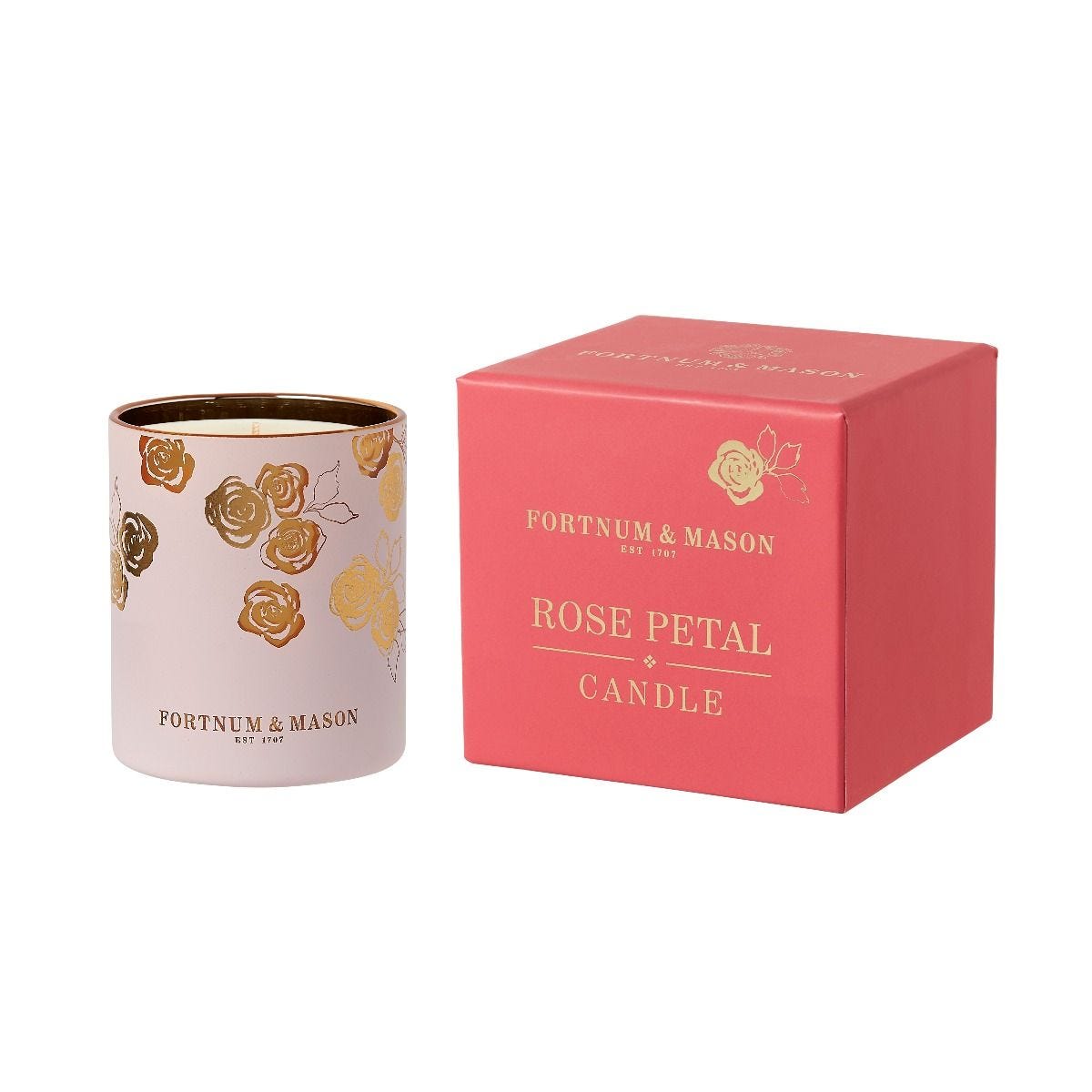 Fortnum's rose petal votive candle 75g, UK version