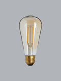 Retro mink brown pear dimmable LED bulb (British brand)