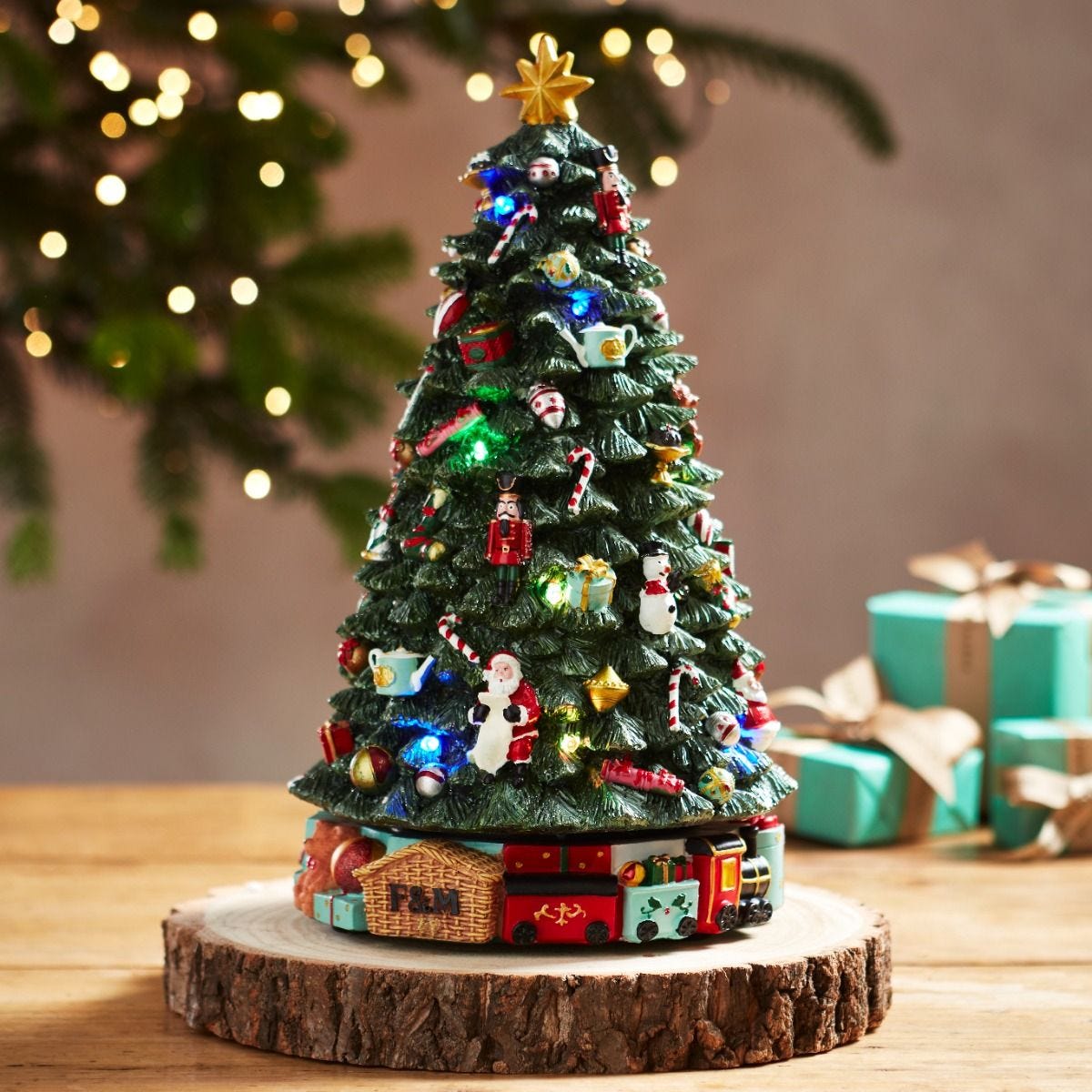 Fortnum's animated Christmas tree decoration 34cm, UK version
