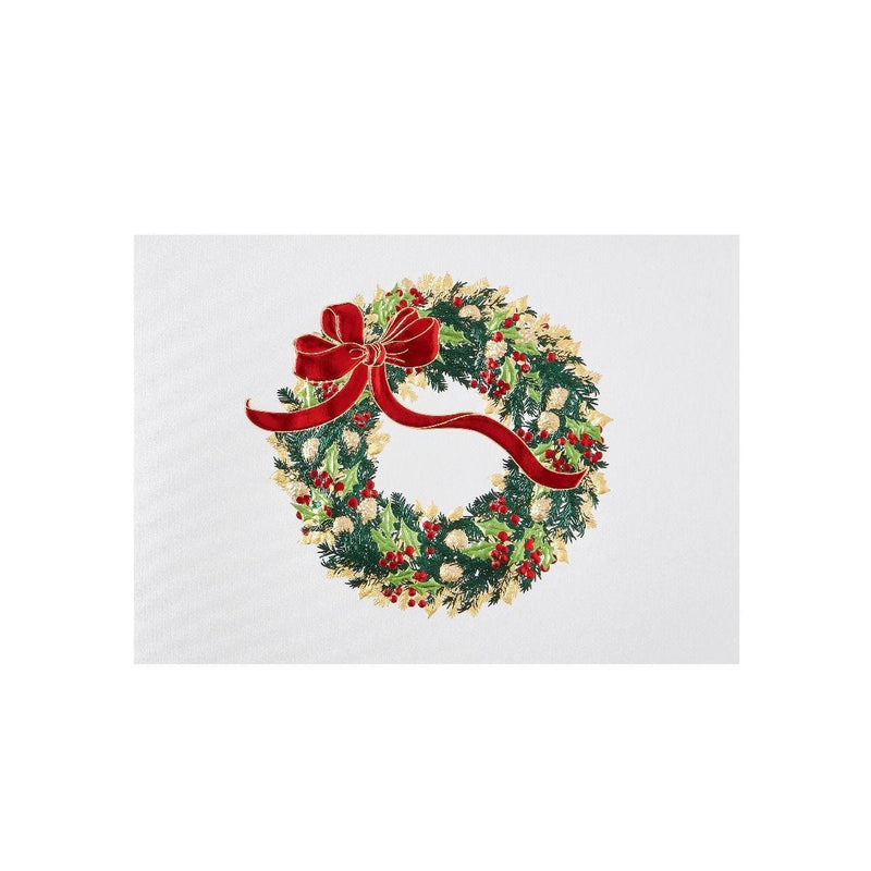 Paula Skene Holiday Wreath Christmas cards box of 8, imported from the UK