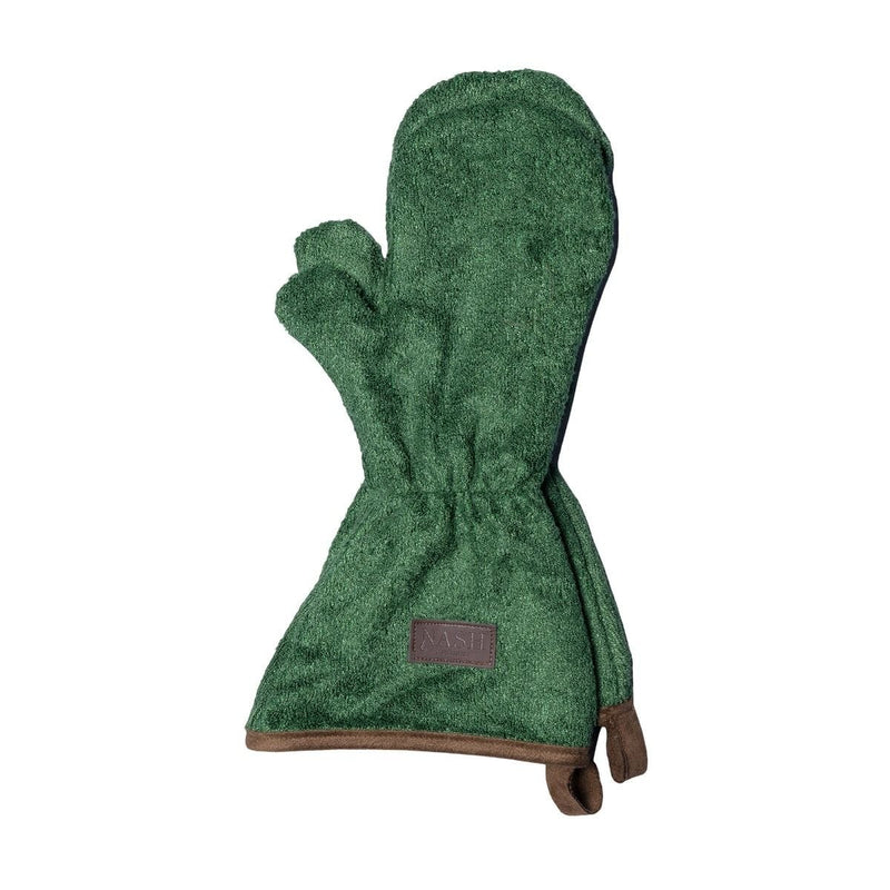 Nash bamboo dog drying mittens in green one size (British brand)