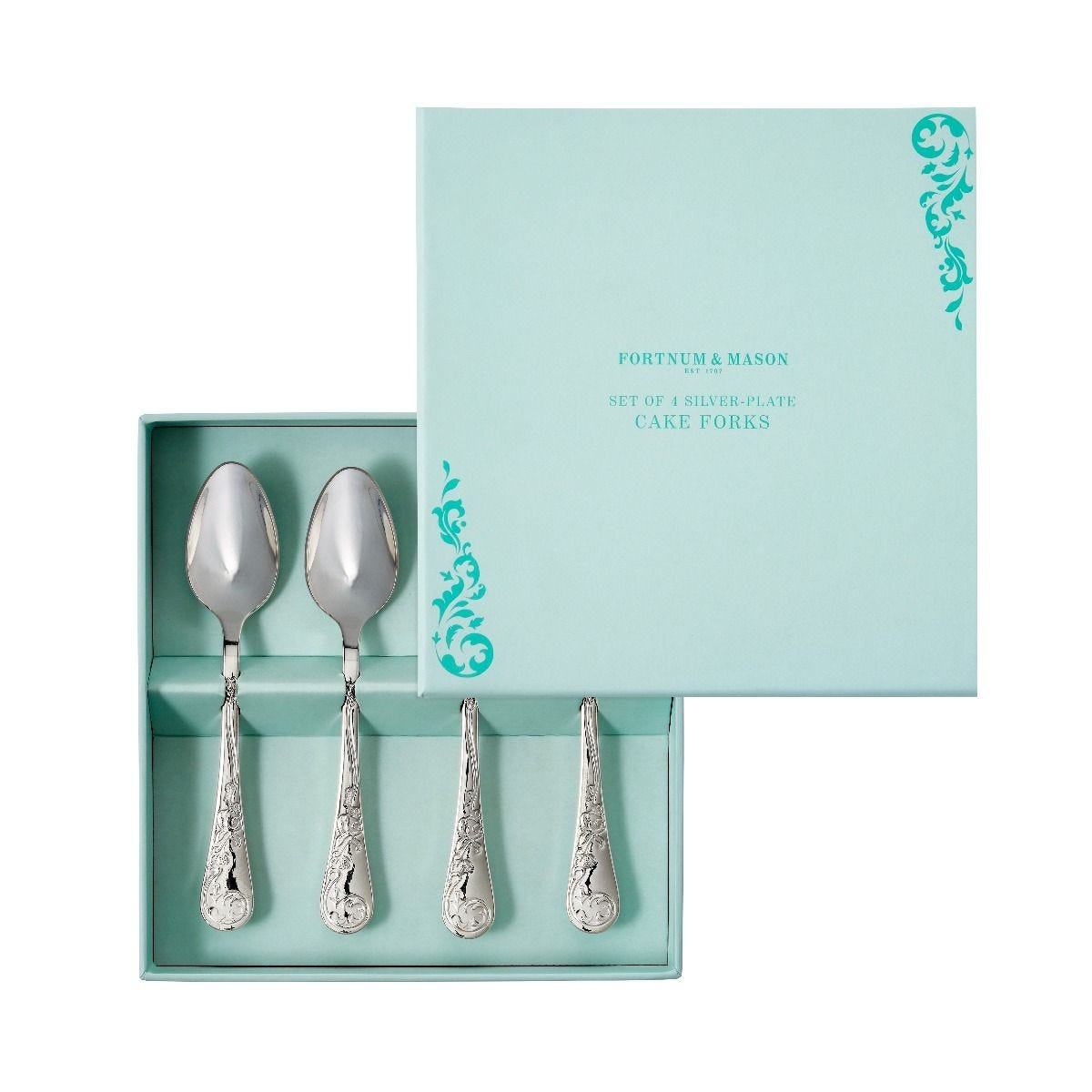 Fortnum's silver-plated teaspoons set of four, imported from the UK