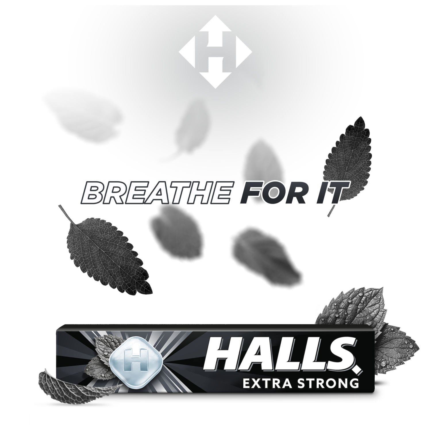 Halls Extra Strong Menthol Lozenges Roll 34g, UK version