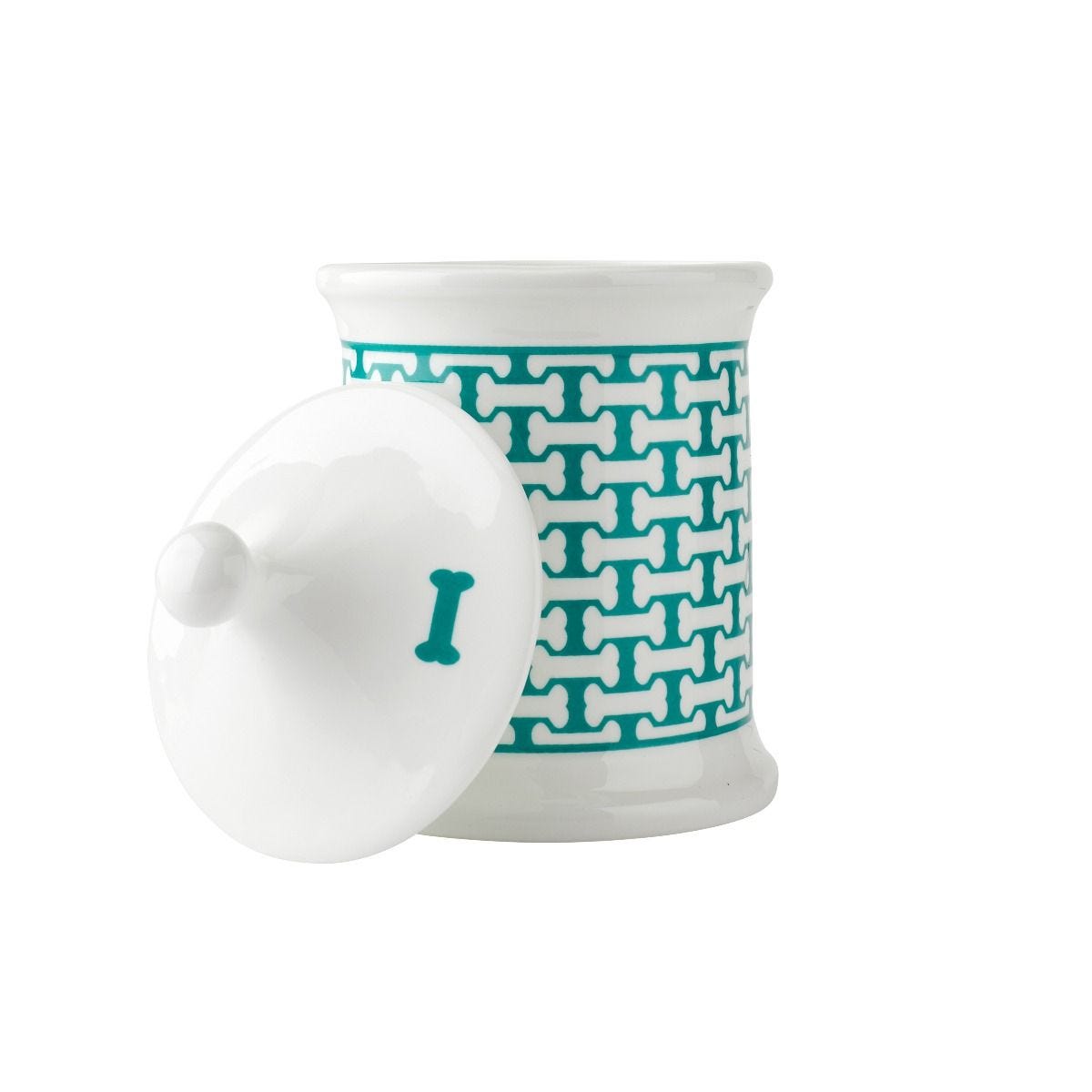 Halcyon Days fine bone china pet treat jar, UK version