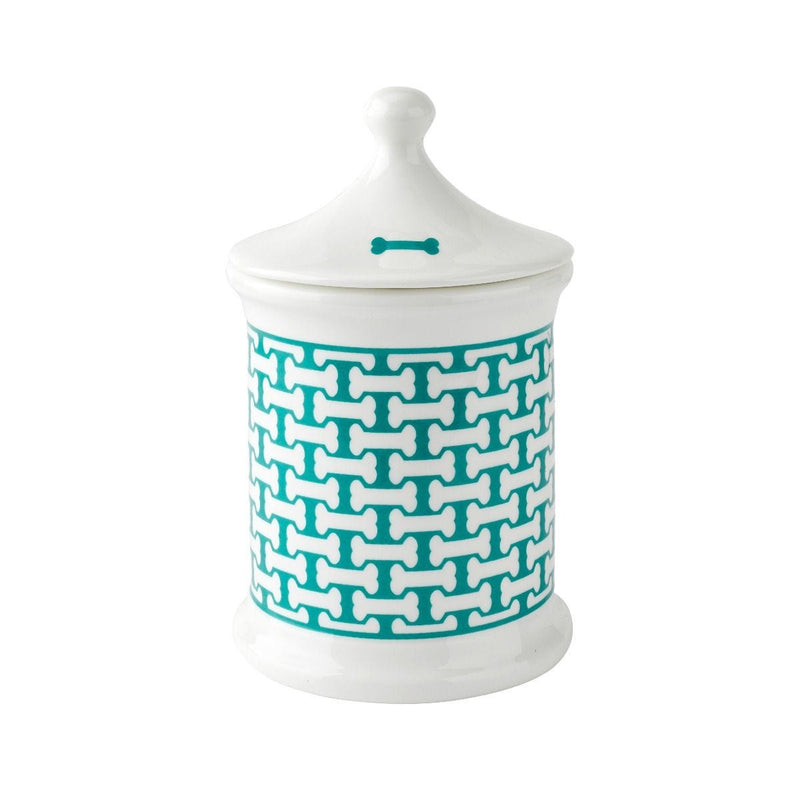 Halcyon Days fine bone china pet treat jar, UK version