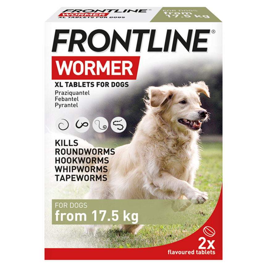 Frontline Wormer 2 XL Flavoured Tablets for Dogs