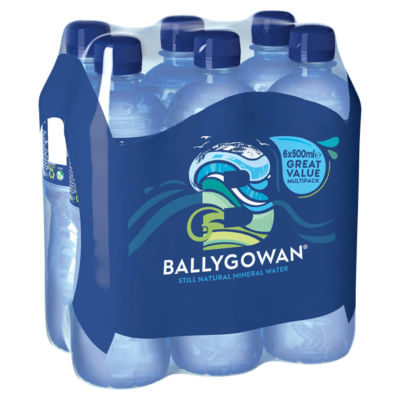 Ballygowan still mineral water 6x500ml - British product