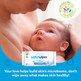 WaterWipes Sensitive+ unscented baby wipes 60 count (British brand)