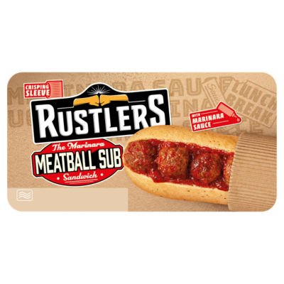 Rustlers Marinara-Fleischbällchen-Sub-Sandwich 143g