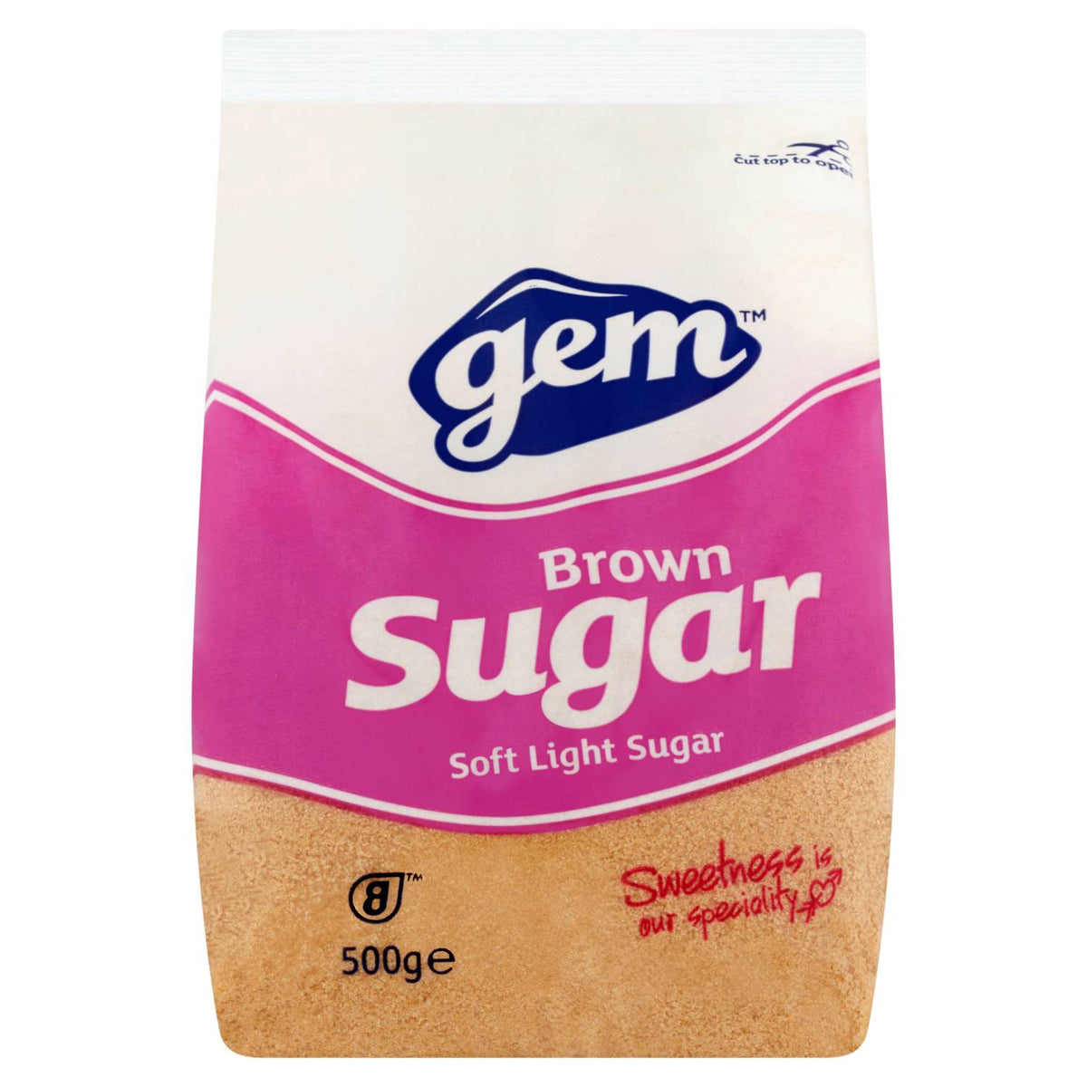 Gem soft light brown sugar 500g (British brand)