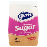 Gem soft light brown sugar 500g (British brand)