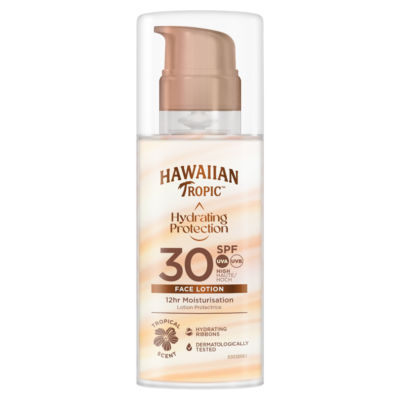Hawaiian Tropic Face Sunscreen Hydrating Protection 50ml, UK version