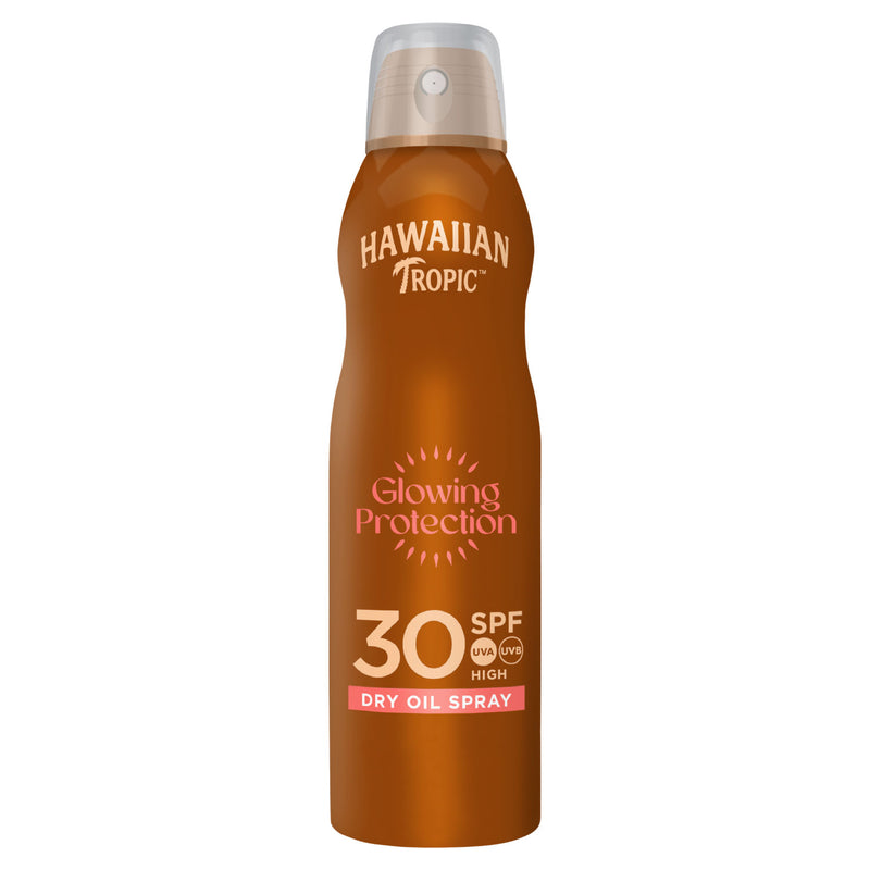 Hawaiian Tropic SPF30 sunscreen spray 180ml, imported from the UK