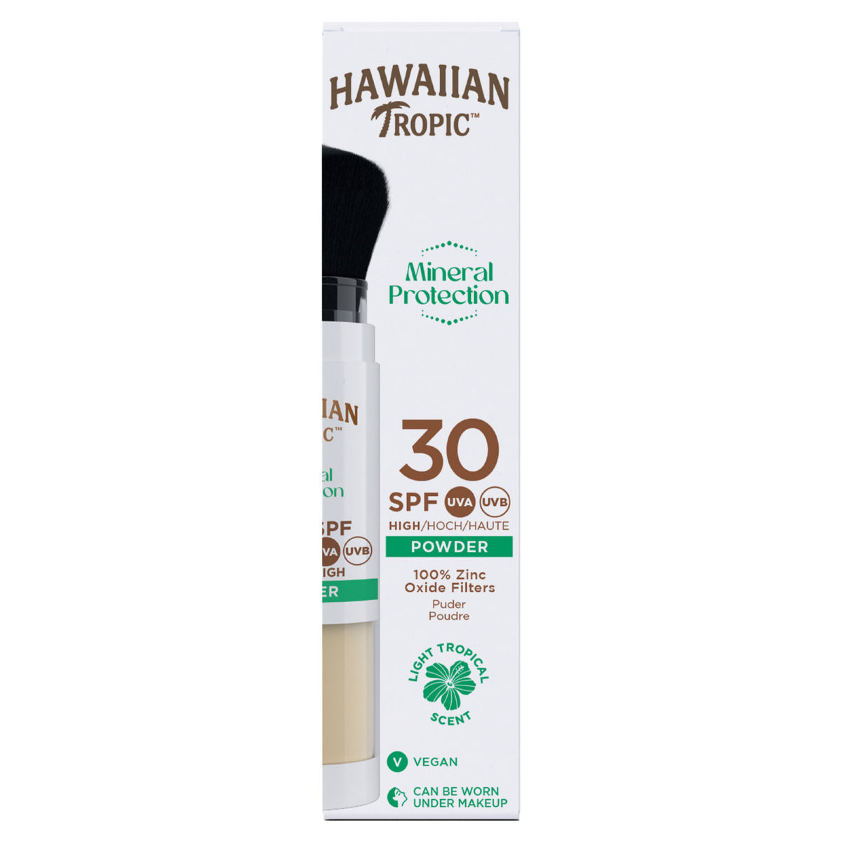 Hawaiian Tropic SPF 30 mineral sunscreen powder 4.25g, imported from the UK