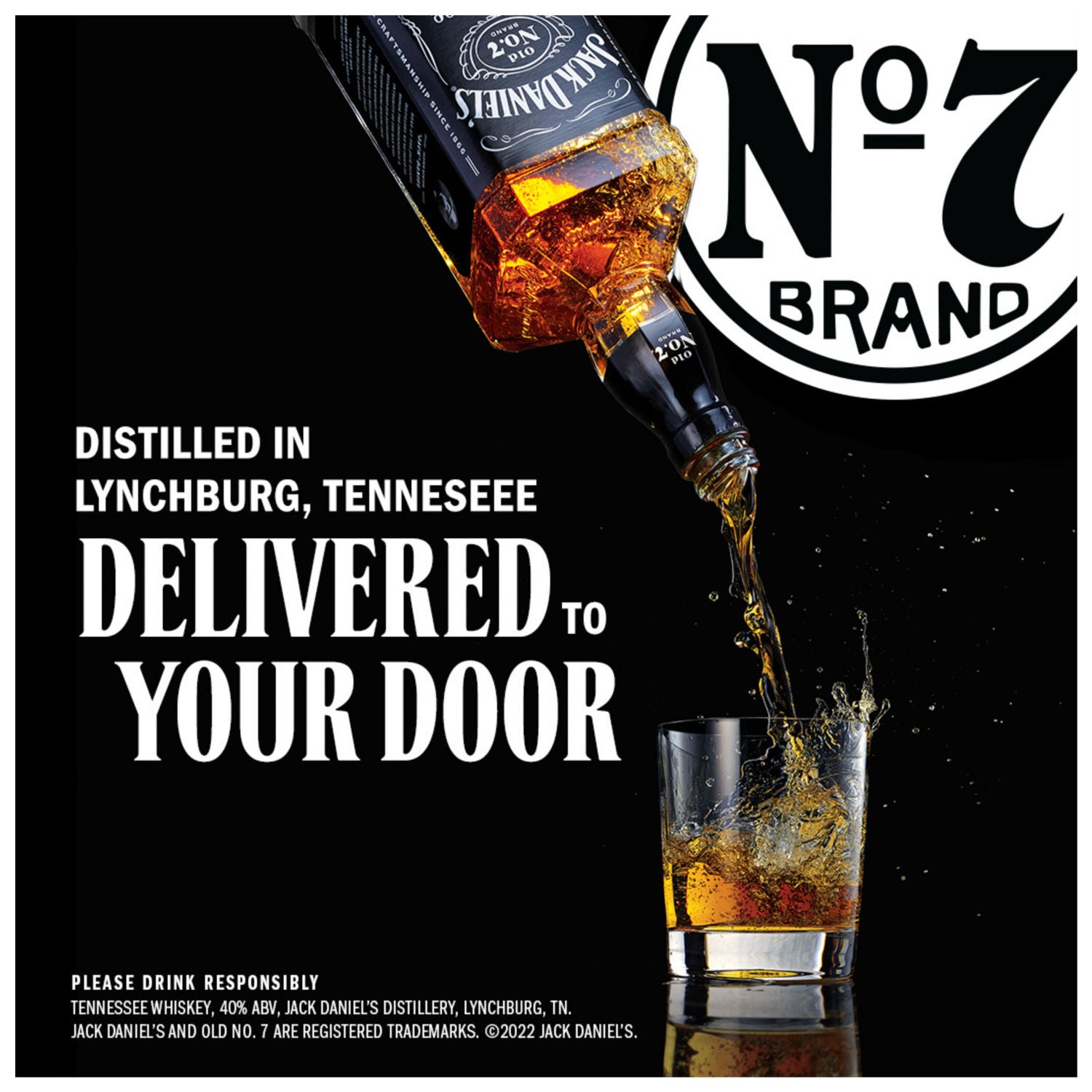 Jack Daniel's Tennessee Whiskey 35 centilitre bottle, UK version