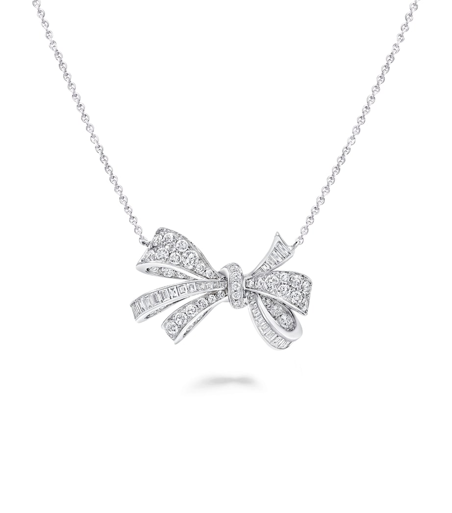Graff Tilda's Bow white gold diamond necklace, UK version