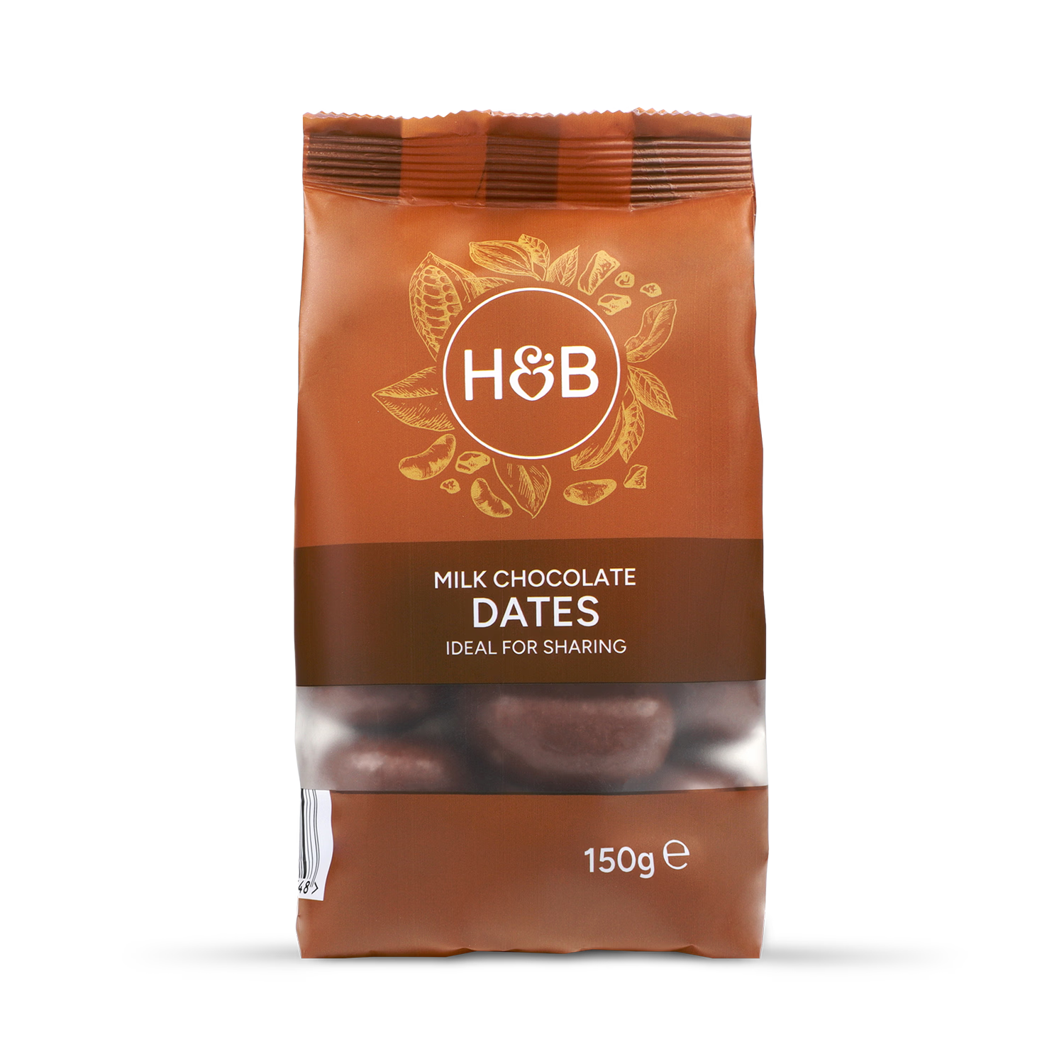 Holland & Barrett Milk Chocolate Dates 150g, imported from the UK